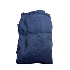 Twin Size Flat Sheet In Navy Blue 100% Polyester For Comfortable Sleep 91i